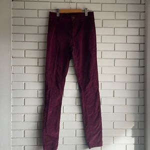 Long Tall Sally - Plum Corduroy Pants